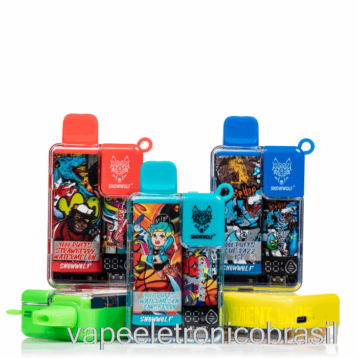 Vape Vaporesso Snowwolf Easy Smart Ea9000 Descartável Transparente